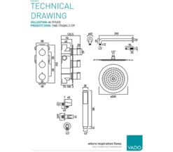 Vado Tablet Altitude Vertical 2 Outlet Chrome Thermostatic Shower Package -Burlington Shop M700 2023 3 14 7 53 32 491
