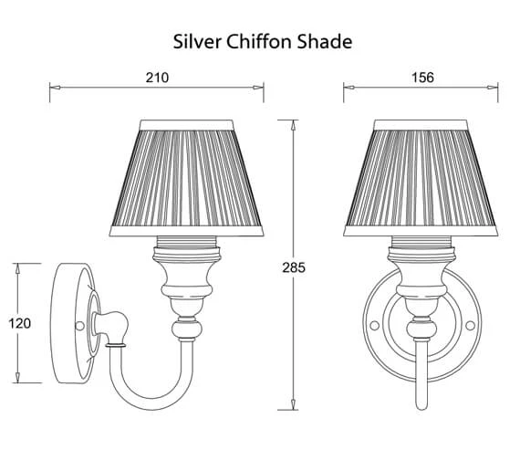 Burlington Ornate Light With Chrome Base 4 Burlington Ornate Light With Chrome Base - Image 4