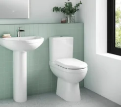 Nuie Ivo 375 X 625mm White Close Coupled Comfort Height WC Pan And Cistern -Burlington Shop M700 2023 4 5 5 7 27 151