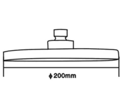 Nuie 200mm ABS Fixed Shower Head -Burlington Shop M700 2023 5 19 12 21 29 583