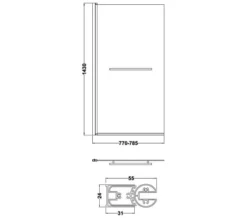 Nuie 1435mm High Square Bath Screen -Burlington Shop M700 2023 5 22 7 39 2 24
