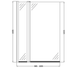 Nuie 1435mm High Square Bath Screen -Burlington Shop M700 2023 5 22 7 41 8 514