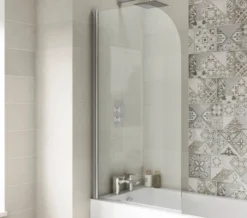 Nuie 1430mm High Straight Bath Screen