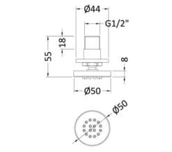 Nuie Chrome Shower Body Jet -Burlington Shop M700 2023 5 23 13 38 32 809