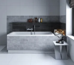 Joseph Miles Portland Double Ended Rectangular White Bath - 5mm Acrylic -Burlington Shop M700 2023 5 30 15 50 35 756