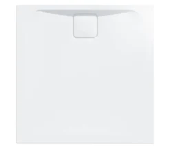 Merlyn Level25 900 X 900mm White Square Tray With 90mm Fast Flow Waste