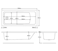 Roca The Gap Single Ended White Acrylic Bath -Burlington Shop M700 2023 7 10 11 20 1 729