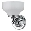 Burlington Light With Chrome Base And Opal Glass Cup Shade