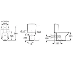 Roca Nexo White Close Coupled WC Pan 665mm - 342640000 -Burlington Shop M700 2023 7 31 11 10 0 144