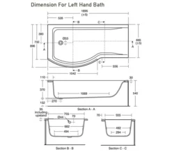Ideal Standard Concept 1700 X 900mm White Right Hand Idealform Plus Shower Bath -Burlington Shop M700 2023 7 31 8 43 58 305