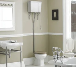 Hudson Reed Richmond High Level WC Pan With Cistern And Flush Pipe Kit