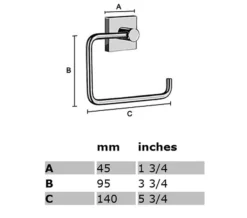 Smedbo House Toilet Roll Holder -Burlington Shop QS S166 2 mn