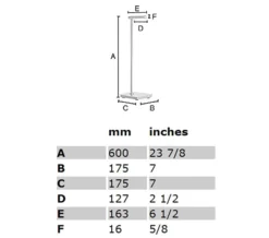 Smedbo Outline Lite Free Standing Polished Stainless Steel Toilet Roll Holder Square Base -Burlington Shop QS S244 2 mn