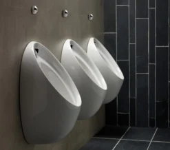 Armitage Shanks Contour 67cm Concealed Urinal With Rimless HygenIQ Bowl -Burlington Shop QS V15082 6 mn