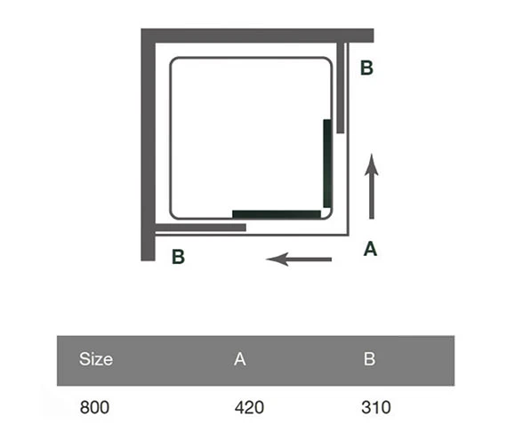 Merlyn 6 Series Corner Double Sliding Door Shower Cubicle 800 X 1900mm 2 Merlyn 6 Series Corner Double Sliding Door Shower Cubicle 800 X 1900mm - Image 2