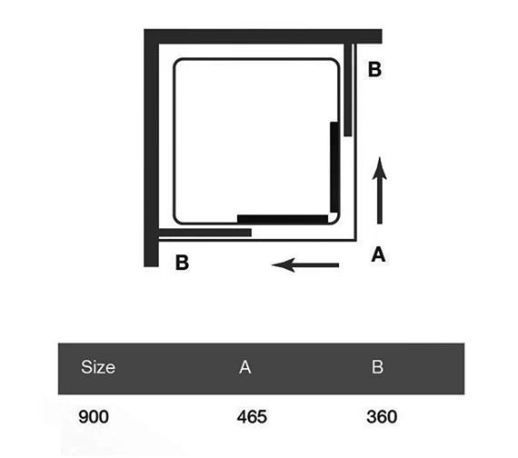 Merlyn 6 Series Corner Double Sliding Door Shower Enclosure 900 X 1900mm 2 Merlyn 6 Series Corner Double Sliding Door Shower Enclosure 900 X 1900mm - Image 2