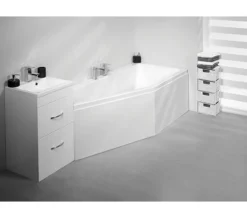 Carron Quantum Space Saver 5mm Acrylic Bath 1700 X 750mm Left Hand -Burlington Shop QS V19622 4 mn