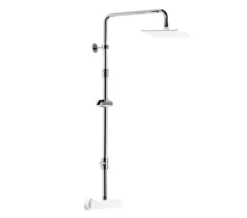 Roper Rhodes Adjustable Chrome Rigid Riser Rail With Diverter - SVARM07