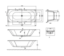 Cleargreen Verde Rectangular Double Ended White Bath 1800 X 800mm Round -Burlington Shop QS V26307 2 mn
