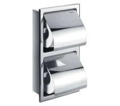 Flova Gloria Diamond Chrome Concealed Toilet Roll Holder -Burlington Shop QS V27320 1 mn