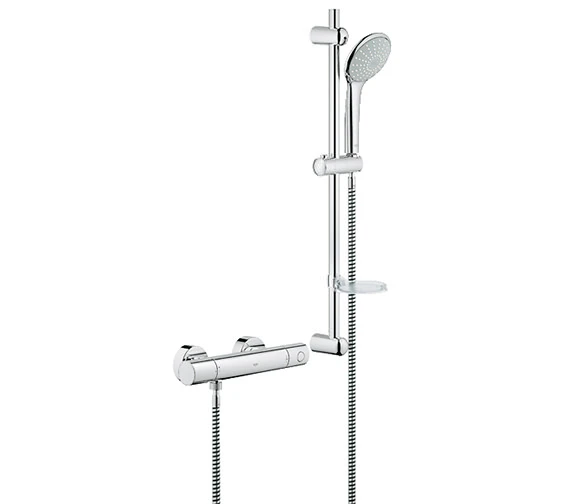 Grohe Grohtherm 1000 Thermostat Chrome Shower Mixer Valve With Euphoria Shower Set 1 Grohe Grohtherm 1000 Thermostat Chrome Shower Mixer Valve With Euphoria Shower Set