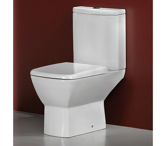 RAK Summit Close Coupled White WC With Soft-Close Seat - 650mm Projection 4 RAK Summit Close Coupled White WC With Soft-Close Seat - 650mm Projection - Image 4