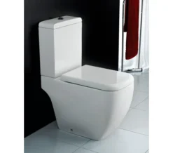 RAK Metropolitan Deluxe White Close Coupled WC And Soft-Close Seat 620mm -Burlington Shop QS V39998 3 mn