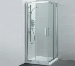 Ideal Standard Synergy Corner Entry Enclosure 800mm With Silver Frame