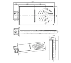 Crosswater Revive Waterfall Fixed Shower Chrome Head - FH2000C -Burlington Shop QS V41366 2 mn