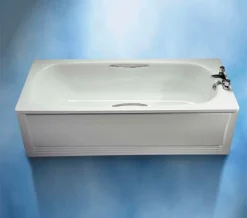 Twyford Celtic White Slip Resistant Steel Bath With Grips And Legs 1600 X 700mm 16 Twyford Celtic White Slip Resistant Steel Bath With Grips And Legs 1600 X 700mm -Burlington Shop QS V43295 7 mn