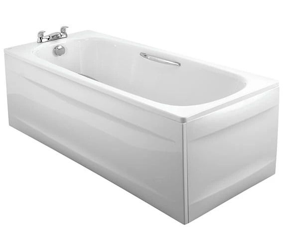 Twyford Celtic White Slip Resistant Steel Bath With Grips And Legs 1600 X 700mm 7 Twyford Celtic White Slip Resistant Steel Bath With Grips And Legs 1600 X 700mm - Image 7