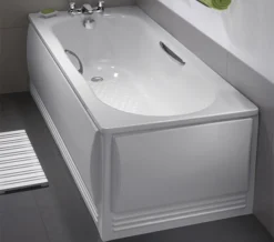 Twyford Celtic White Slip Resistant Steel Bath With Grips And Legs 1600 X 700mm 18 Twyford Celtic White Slip Resistant Steel Bath With Grips And Legs 1600 X 700mm -Burlington Shop QS V43295 9 mn