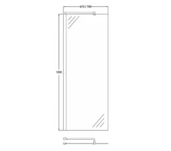 Hudson Reed Walk-In Wetroom Shower Screen And Support Bar -Burlington Shop QS V50389 2 mn