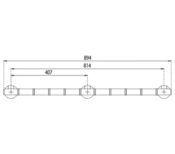 Croydex Grab N Grip Straight Chrome Grab Bar -Burlington Shop QS V55359 2 mn