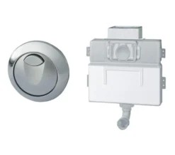 Grohe EAU2 Chrome WC Dual Flushing Cistern With Air Button - 38691000