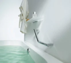 Essential Urban Angled Chrome Grab Bar -Burlington Shop QS V59873 3 mn