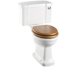 Burlington White Closed Coupled WC With Front Button Cistern 720mm - P5 - C2