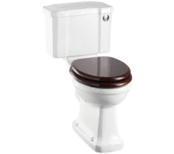 Burlington White Slimline Closed Coupled WC With Front Button Cistern 730mm
