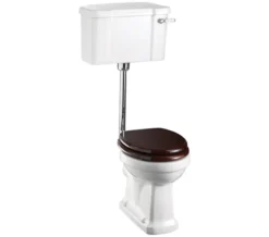 Burlington Low Level White WC And Cistern With Ceramic Lever - P2 - C1 - T31 CHR