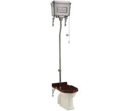 Burlington White High Level WC With Aluminium Cistern