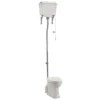 Burlington White High Level WC With Aluminium Cistern - P2 - T59 WHI