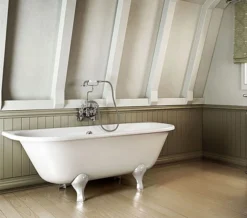 Burlington Avantgarde 1700 X 750mm White Back-To-Wall Bath -Burlington Shop QS V77477 8 mn