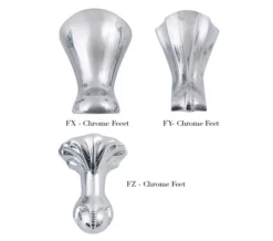 Royce Morgan Lambeth Single Ended White Bath 1665 X 715mm With Feet -Burlington Shop QS V77571 3 mn