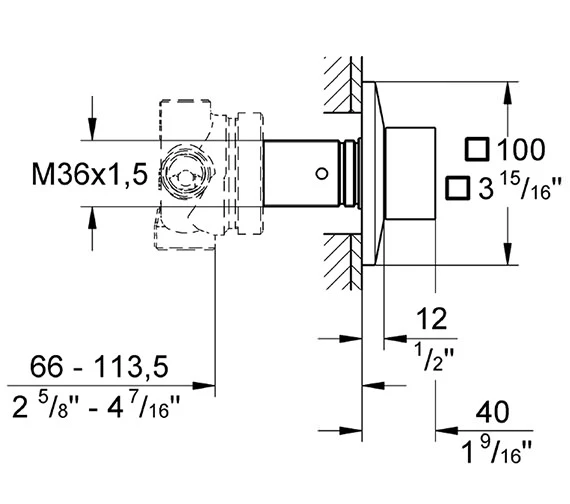 Grohe Allure Brilliant Chrome 5-Way Diverter 2 Grohe Allure Brilliant Chrome 5-Way Diverter - Image 2