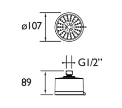Bristan Multi Function Chrome Fixed Head Shower -Burlington Shop QS V79181 2 mn