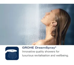 Grohe Rainshower F-Series 1 Spray Chrome Side Shower -Burlington Shop QS V79513 3 mn 10